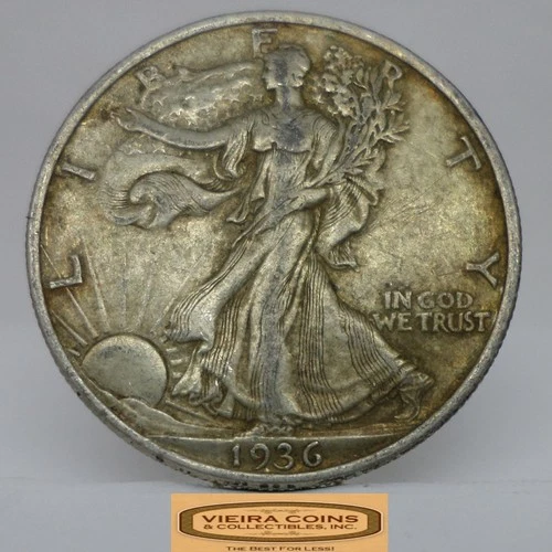 1936 Walking Liberty Half Dollar, 90% Silver - #C58474NQ
