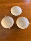 Set 3 Elizabeth Arden Footed Bowls Green & Gold Painted — photo 5