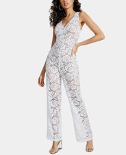 guess white jumpsuit