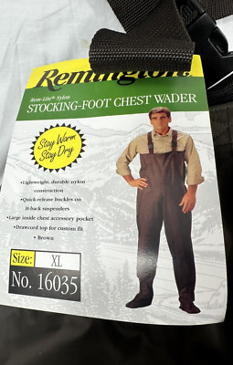 Vintage 1997 Remington Lite Nylon Stocking-Foot Chest Wader *NEW w/ Tag* XL