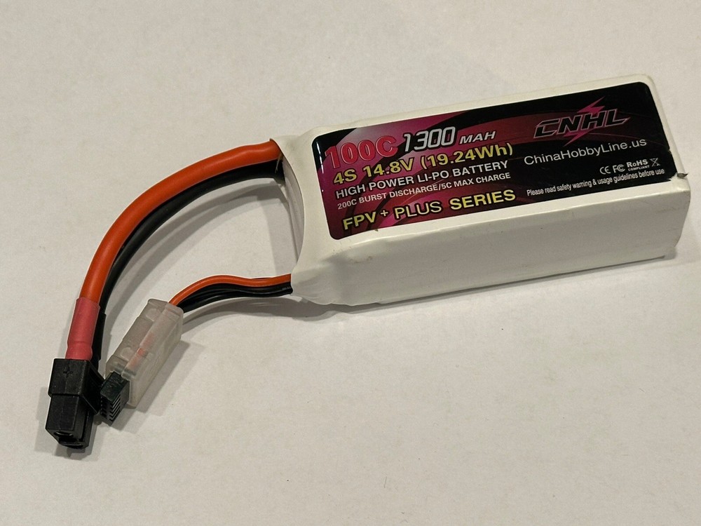 CNHL 4S 1300mAh 100C Lipo Battery XT60 for Drone FPV Racing