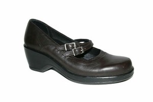 Dansko Womens Sz 41 EU 10.5 11 US Brown Mary Jane Double Strap Shoes Clog Heels | eBay