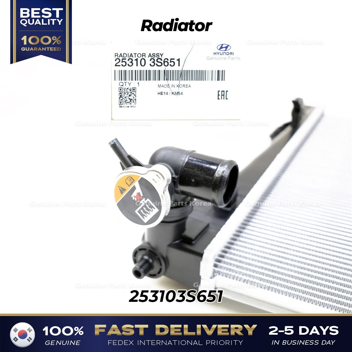 Genuine Hyundai Azera Sonata Kia Cadenza Optima Radiator