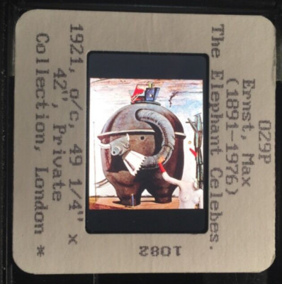 Max Ernst ''Elephant Celebes '' Surrealism Dada 35mm Art Slide