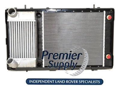 LAND ROVER DEFENDER 300 TDI RADIATOR & INTERCOOLER COMPLETE ASSEMBLY ...