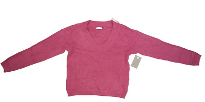 Evolution by Cyrus Mauve Haze Purple V-Neck Long Sleeve Pullover Sweater Women L