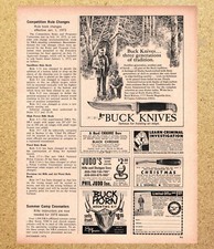Buck Knives Three Generation Tradition - 1/3 Magazine Print Ads Poster 1972