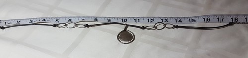 SILPADA .925 Sterling Silver Pendant on Black Leather Necklace RETIRED!!!! - Picture 6 of 7
