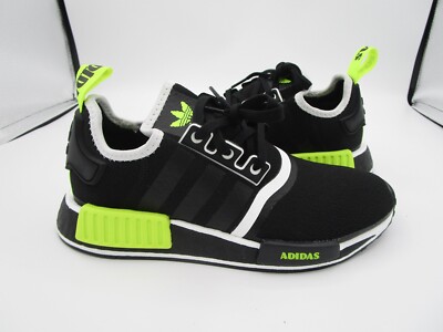 Adidas NMD R1 GS 5.5Y Black Solar Yellow Running Shoe Sneakers [GY5060] |  eBay