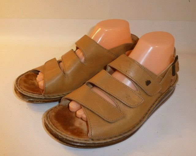 Finn Comfort Sylt Sandals Women's Brown Leather Slingback - EU 40 (US 9-9.5) | eBay