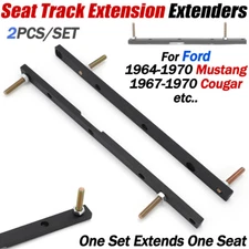 For Ford Mustang 1964-1970 Seat Track Extenders Seat Rail Extension 2" leg room