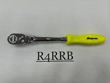 Snap-on Tools NEW HI-VIZ Hard Grip 1/4" Drive LONG Flex Ratchet THLFD72HV