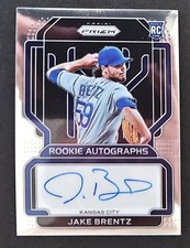2022 Panini Prizm Jake Brentz Rookie Autographs Auto RC #RA-BZ KC Royals