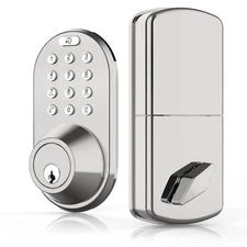Keyless Entry Keypad Door Lock - Upgraded Smart Electronic Digital Code Deadb...