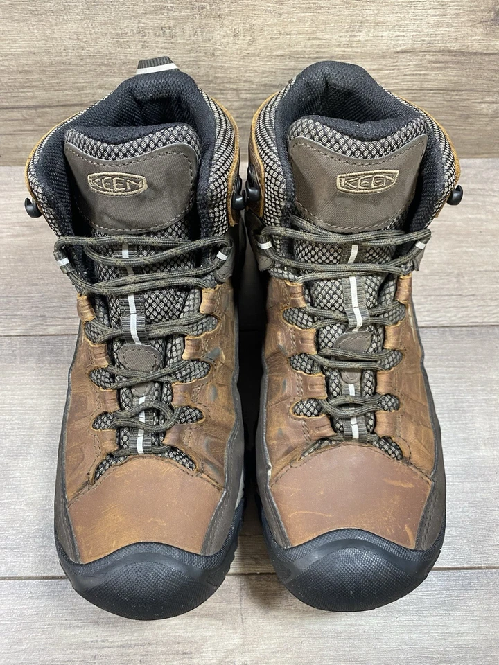 Keen Mid Waterproof Work Hiking Boots Brown Leather Mens Size 10 D - Image 4 of 4