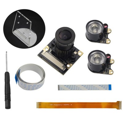 5 Fish Eye Lens Infrared Light Night Vison Camera For Raspberry Pi 4B/3B+/Zero J