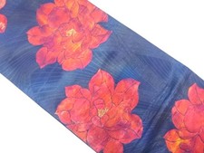 7501378: JAPANESE KIMONO / ANTIQUE FUKURO OBI / SILK / WOVEN FLOWER