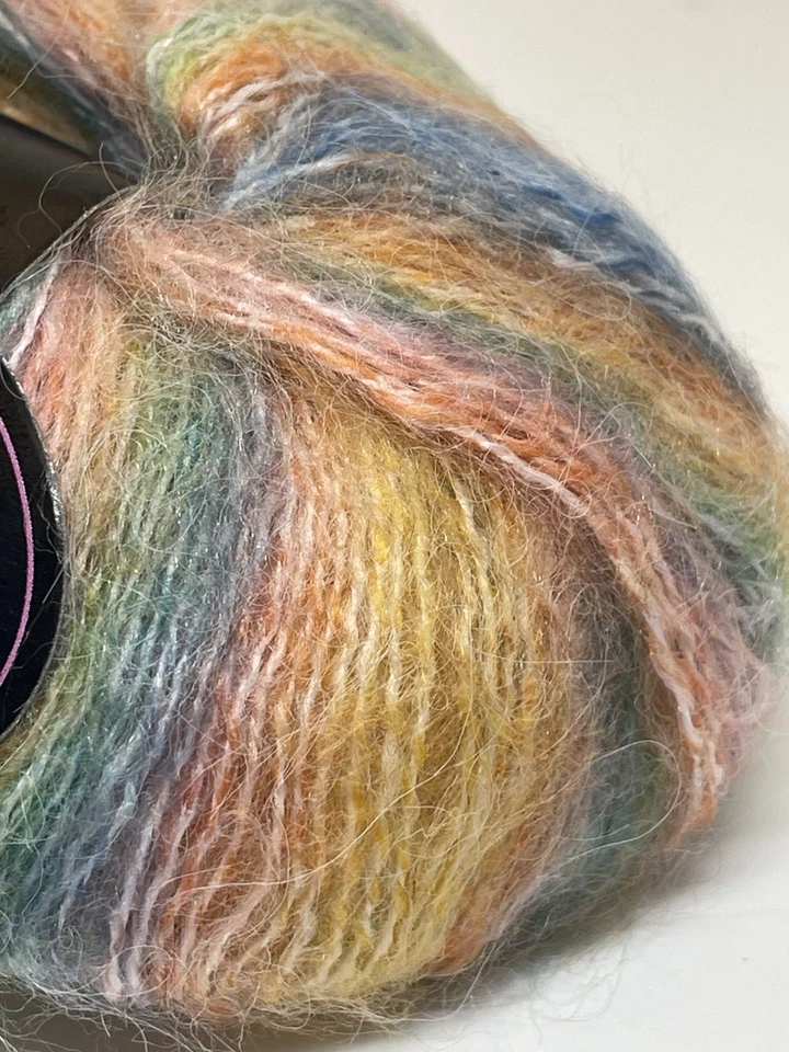 Lote De 5 Hilos Degradados Suave Mezcla Lana Angora ~25g Ea Nuevo LEER Foto 4 de 4