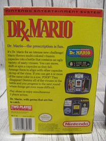 Dr. Mario Nintendo NES Ovalado SOQ en Caja con Manual - Aut&eacute;ntico - Probado