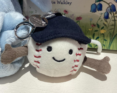 Jellycat Amuseables Baseball Bag Charm   Plush Keychain Cute Toy Gift NWT HOT
