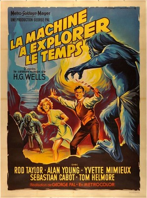 La Machine À Explorer Le Temps Movie Poster - Classic Sci-Fi Art 24x36