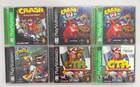 PlayStation 1 - Crash Bandicoot 6 Game Lot - Cortex Strikes Back, Warped, CTR