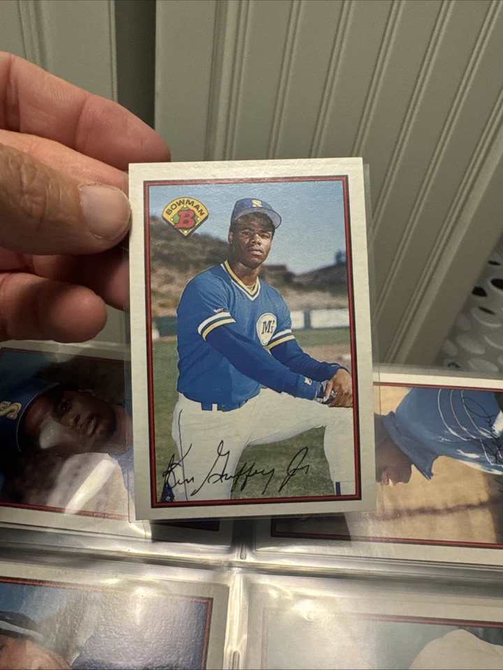 1989 Bowman Baseball Complete Set 1-484 Ken Griffey Jr Rookie RC Pages Binder - Image 3 of 4