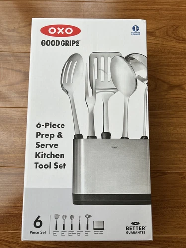 OXO Good Grips Stainless Steel Prep & Serve Kitchen Tool 6pc Set - NEW