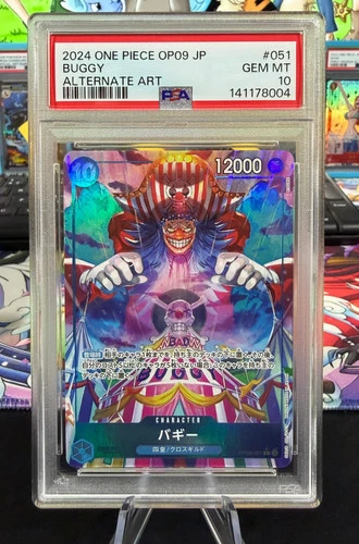 PSA 10 - Buggy - OP09-051 - Alternate Art - Japanese Emperors In The New World