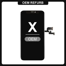 LCD with Touch Compatible For iPhone X Black Color - (OEM)