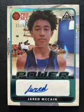 2021-22 Leaf Pro Set Power Base Auto Jared McCain #BA-JMC Auto Duke OKC Sixers