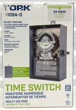 Tork 1109A-O Time Switch Indoor Outdoor Electromechanical Multi-Voltage 24 Hr