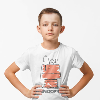 Peanuts Snoopy House Kinder T-Shirt offizielle Cartoon Grafik Kleinkind Tee