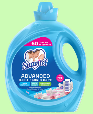 Suavitel Advanced Liquid Fabric Conditioner, Field Flowers (280 Loads)