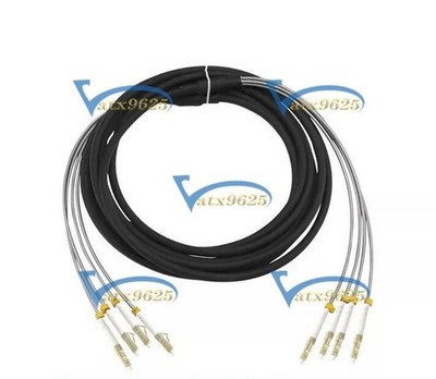 100M Outdoor Field Fiber Patch Cord LC to LC MM Multi-Mode 4   Fiber Cable #to