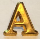 Civil War Era Company Letter A Older Reproduction — photo 1
