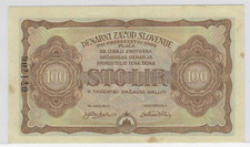 SLOWENIEN 100 LIR 1944 P.S117 AU/UNC.