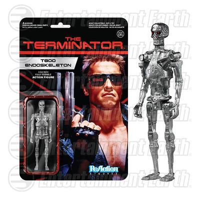 Arnold Schwarzenegger Terminator Chrome T-800  3-3/4 Retro FUNKO ReAction Figure