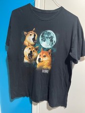 CAMISETA VINTAGE 2014 DOGECOIN DOGE COIN CRYPTO MOON CON LICENCIA OFICIAL XL INU