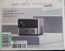 VIZONY FHD 1080P Projectors 800ANSI 5G WiFi Bluetooth 4K Home Theater OPEN BOX