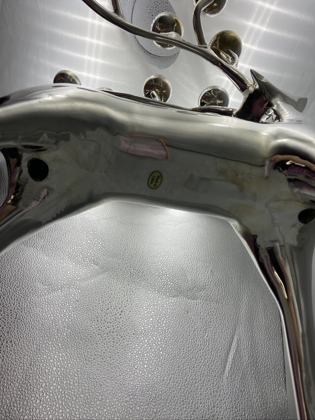 Pottery Barn Silver Plated 10 Point Deer Candle Holder 20” Candelabra