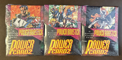 1995 Power Cardz 4 Booster Packs New/Sealed Skyverse Caliber CCG Set Lot