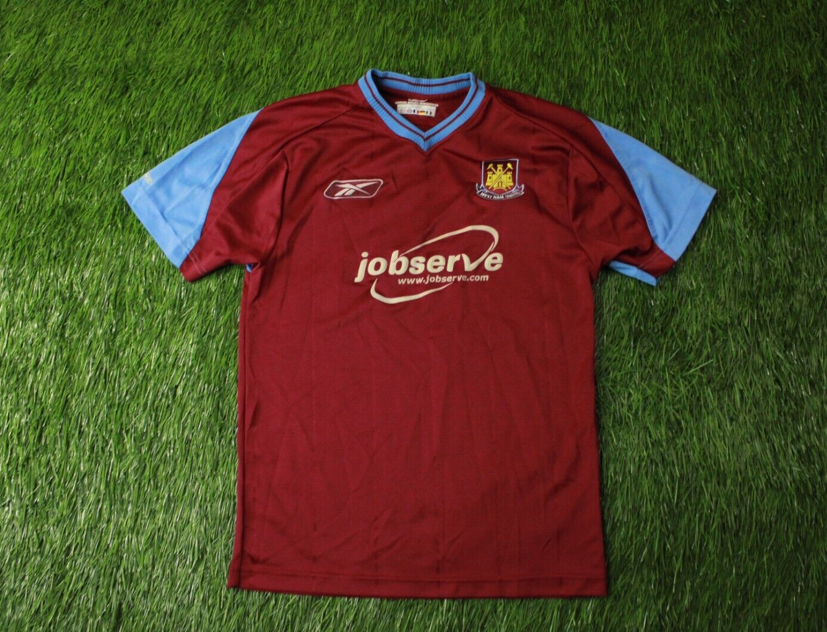 WEST HAM UNITED 2003/2005 FOOTBALL SHIRT JERSEY HOME REEBOK