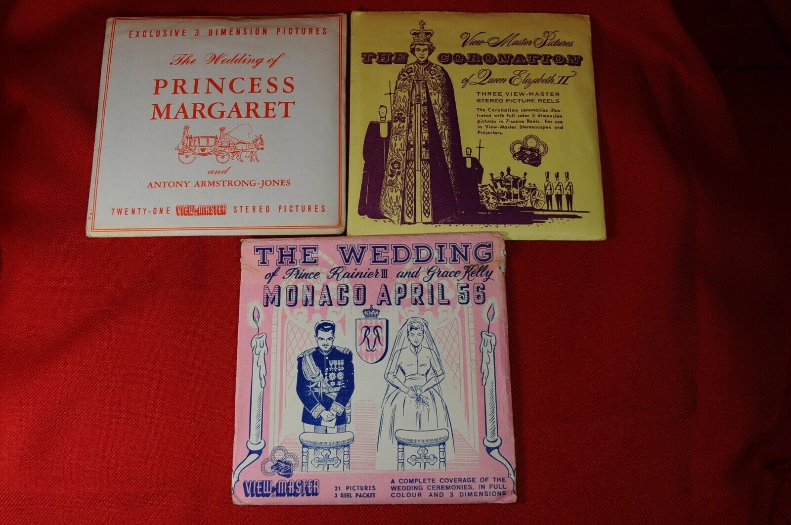 Viewmaster Royalty: Queen Elizabeth-Princess Margaret Wedding-Gr