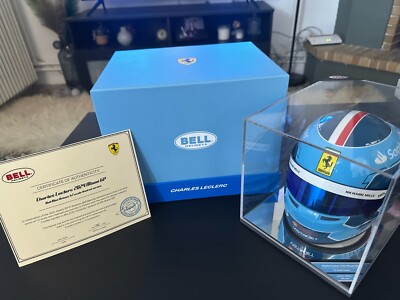 Charles Leclerc Miami 2024 Special Edition mini helmet in 1:2 scale