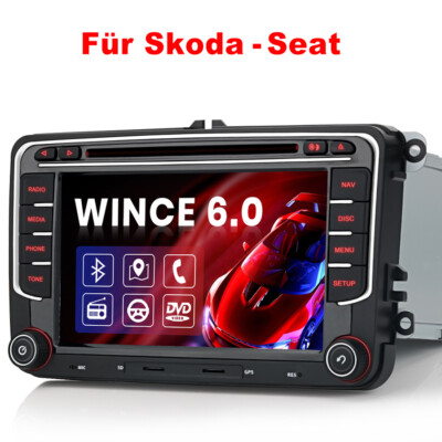 7'' Autoradio Navigation DVD GPS Für VW Polo Golf Passat Tiguan Touran CD USB BT
