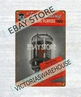 1940 RCA Transmitting Special Purpose Tubes Vacuum metal tin sign art wall