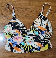 Old Navy Women  s V-Neck Cropped Tankini Swim Top Size XS Floral Print NWT