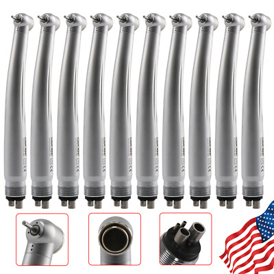 10x SANDENT NSK Style Pana-Max Dental High Speed Turbine Handpiece 4 Holes M4