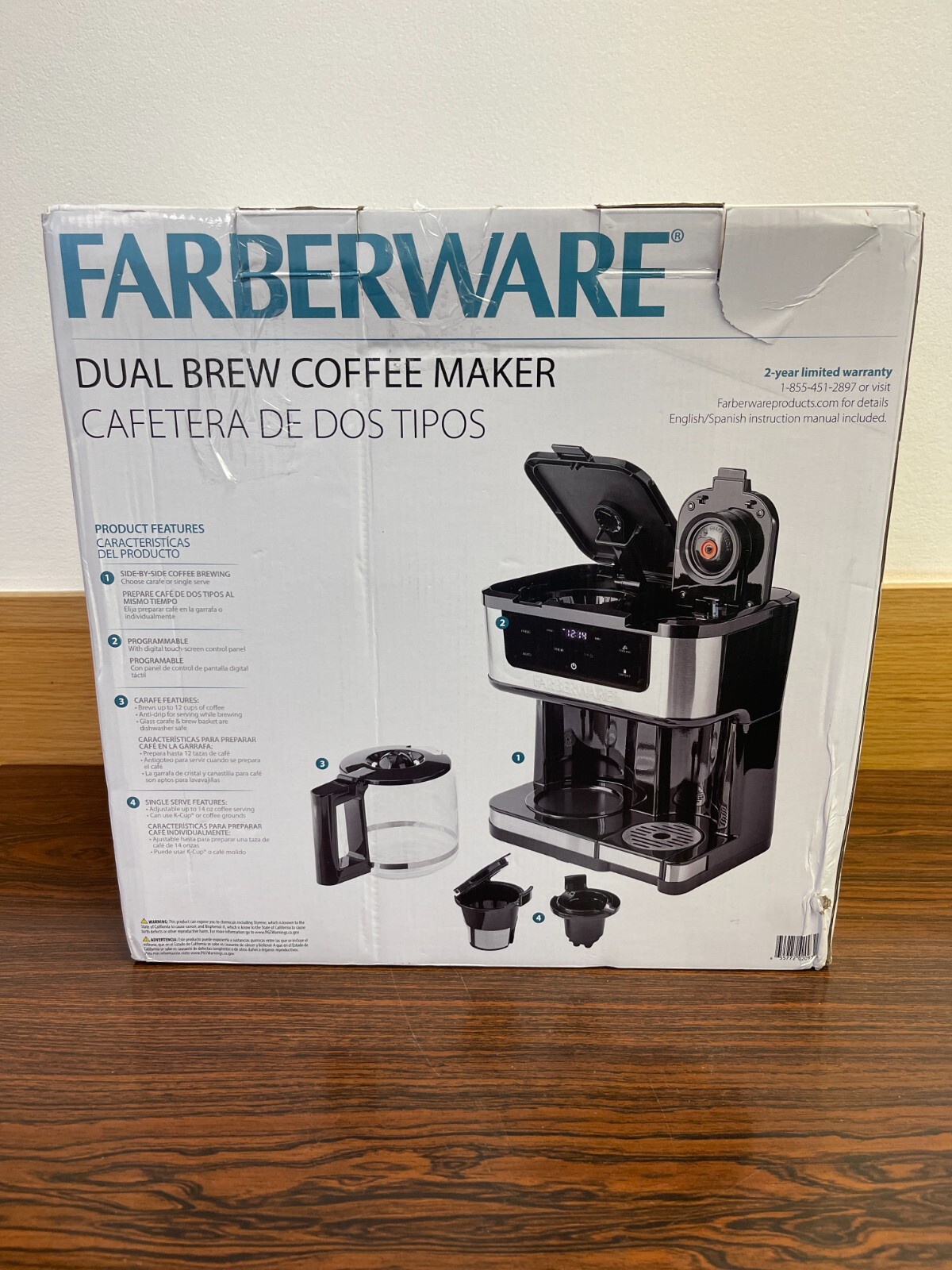 Farberware Dual Brew Side by Side Coffee Maker FW61100042831 / BRAND NEW!!! eBay
